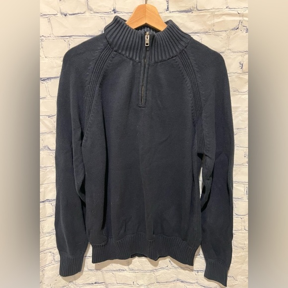 Lands' End Other - Lands End Mens Drifter 1/4 Zip Pullover navy Large